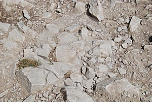 Dusty stone floor