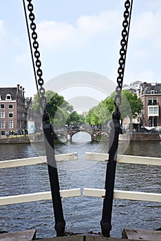 Dutch bridge in Amsterdam