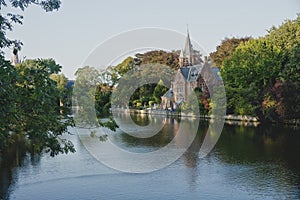 Dutch Bruges canals, Belgium