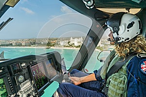 The Dutch Caribbean Coastguard - female pilot