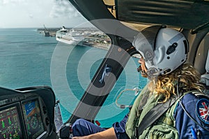 The Dutch Caribbean Coastguard - female pilot