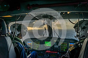 The Dutch Caribbean Coastguard - pilots at nightf photo