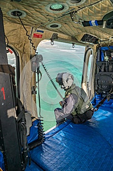 The Dutch Caribbean Coastguard - winchman hook photo