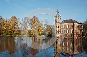 The Dutch castle Bouvigne in fall