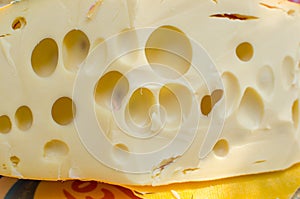 Dutch cheese with holes