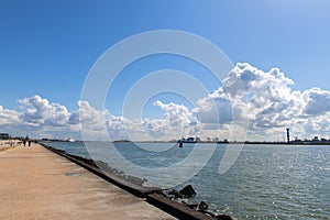 Dutch coast harbor Hoek van Holland
