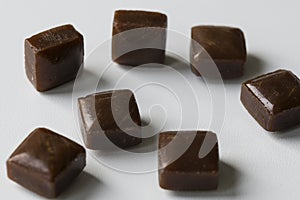 Dutch coffee candy called Hopje photo