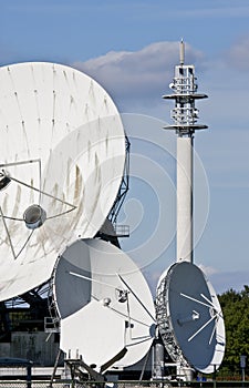Dutch communication satellites and tower, Burum
