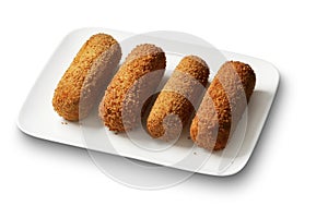 Dutch deep fried breaded snack, kroket