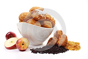 Dutch donuts, called oliebollen