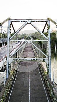 The Dutch era bridge in Yogyakarta is still standing