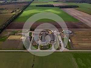 Dutch farmland panorama