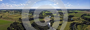 Dutch flat farmland landscape