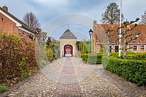 Dutch fortified little village Bourtange in The Netherlands