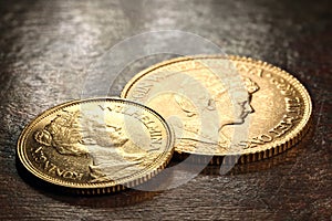 Dutch gold coins photo