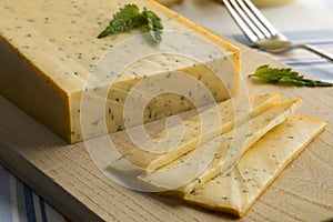 Dutch Gouda nettle cheese