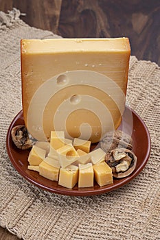 Dutch hard cow milk old cheese  from Gouda