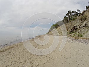 Dutch hat Olando kepure beach close to Karkle, Klaipeda, Lithu photo