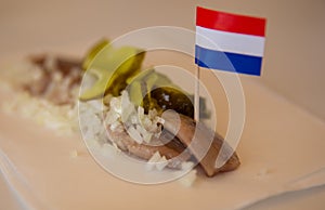 Dutch Herring served