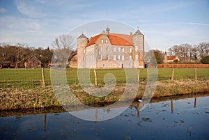 Dutch landscape- Castle Croy and farms- Laarbeek photo
