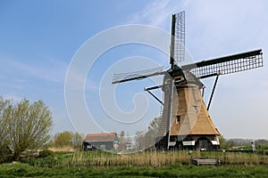 Dutch landscape with a windmill