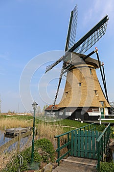 Dutch landscape with a windmill
