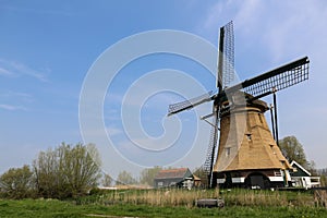 Dutch landscape with a windmill