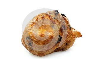 Dutch oliebol baked with currents