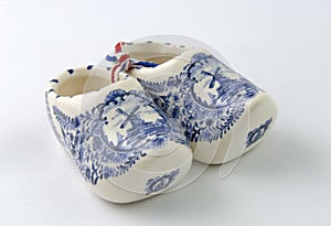 Dutch Porcelain Clogs Souvenir