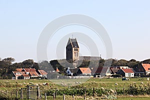 Dutch Reformed church of Hollum Ameland, Holland