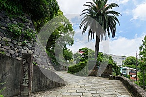 Dutch Slope (Oranda-zaka) in Nagasaki, Japan