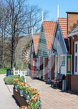 Dutch storefronts, Windmill Island Gardens, Holland, MI