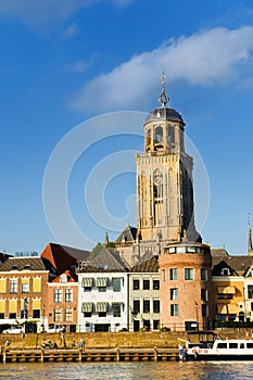 Dutch town Deventer with church photo