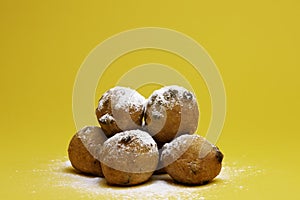 Dutch traditional oliebol delicacy