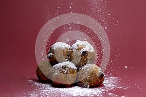 Dutch traditional oliebol delicacy