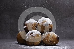 Dutch traditional oliebol delicacy