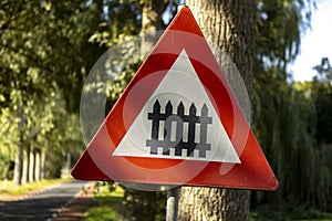 Dutch traffic sign at the side of the road