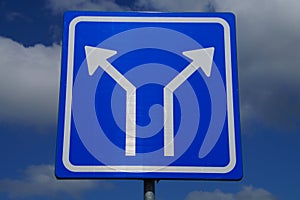 Dutch two Way Traffic Sign - arrows
