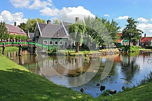 Dutch village. Zaanse Schans, Netherlands.