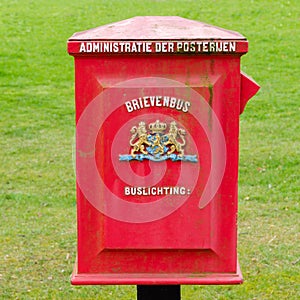 A Dutch vintage postbox