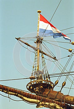 Dutch VOC ship from the golden century of Netherlands