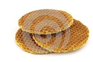 Dutch waffle called a stroopwafel