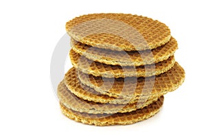 Dutch waffle called a stroopwafel