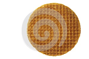 Dutch waffle called a stroopwafel