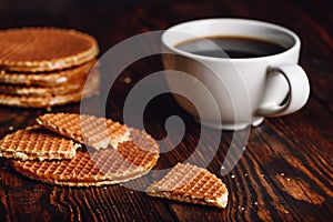 Dutch Waffles with Coffee.