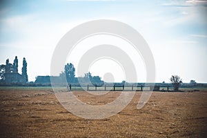 Dutch wide open rural landscape