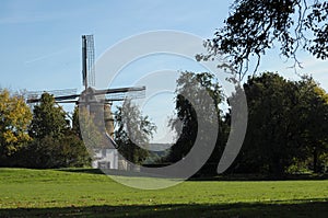 Dutch Windmill in Autumn Colors