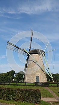 Dutch Windmill Kijkduin in Schoorl in North Holland, the Netherlands