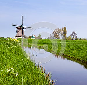 Dutch windmill. Netherlands