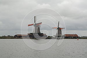 Dutch windmills in the Zaanse Schans